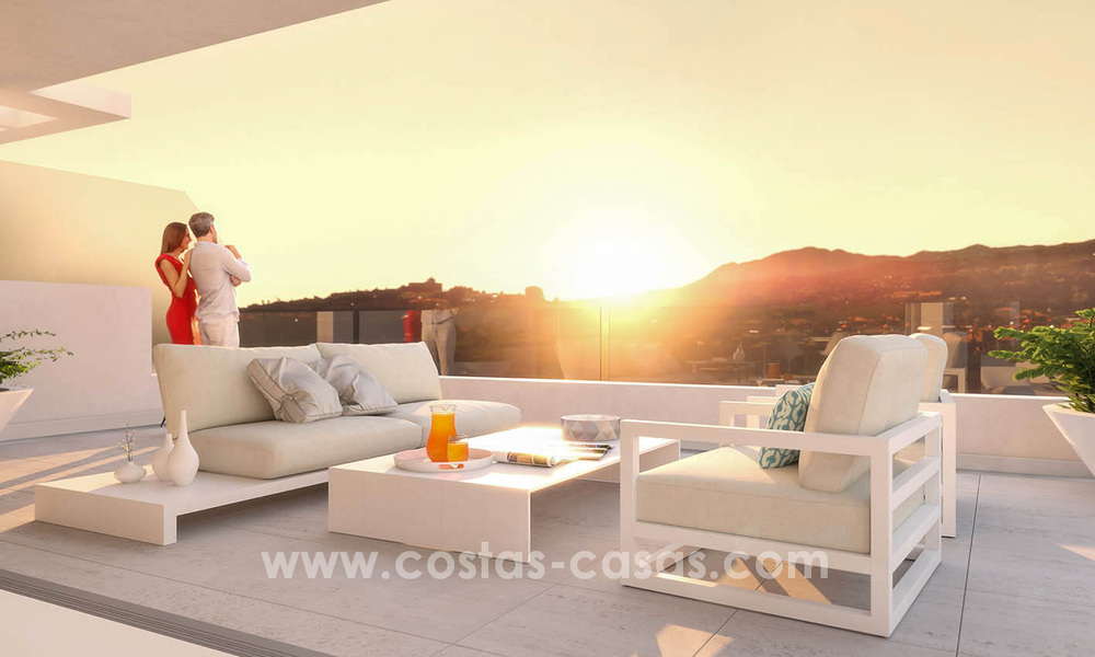 Prêt à emménager. Appartements modernes superbes de design à vendre sur un terrain de luxe à Marbella - Estepona 23733