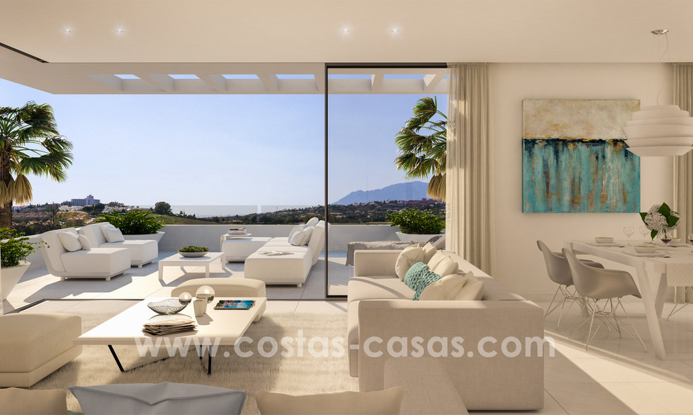 Prêt à emménager. Appartements modernes superbes de design à vendre sur un terrain de luxe à Marbella - Estepona 23746