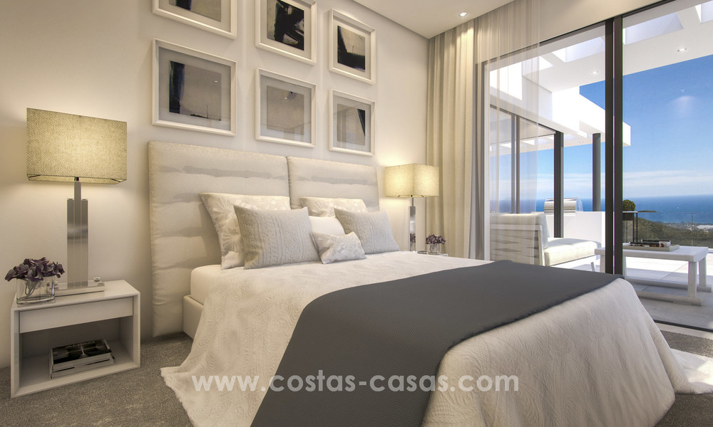 Appartements de luxe modernes à vendre avec vue sur la mer à quelques minutes en voiture du centre de Marbella 4649