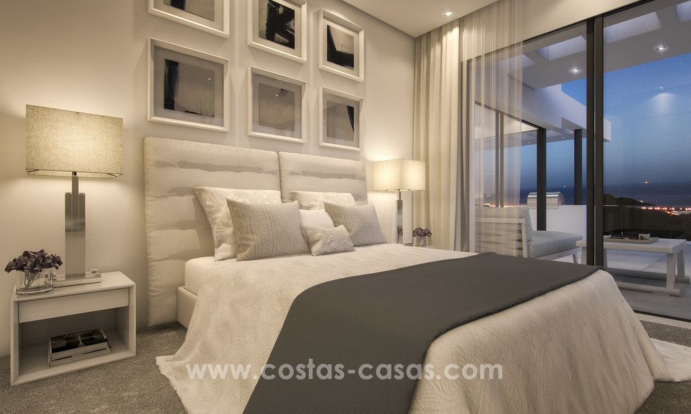 Appartements de luxe modernes à vendre avec vue sur la mer à quelques minutes en voiture du centre de Marbella 4650