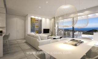 Appartements de luxe modernes à vendre avec vue sur la mer à quelques minutes en voiture du centre de Marbella 4655 