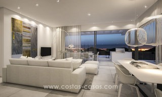 Appartements de luxe modernes à vendre avec vue sur la mer à quelques minutes en voiture du centre de Marbella 4657 