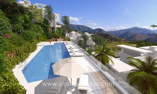 Appartements de luxe modernes à vendre avec vue sur la mer à quelques minutes en voiture du centre de Marbella 4669 