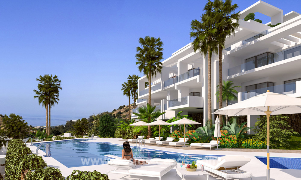 Appartements de luxe modernes à vendre avec vue sur la mer à quelques minutes en voiture du centre de Marbella 4670