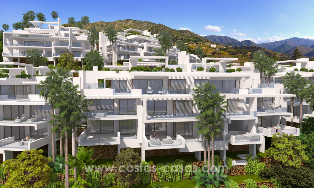 Appartements de luxe modernes à vendre avec vue sur la mer à quelques minutes en voiture du centre de Marbella 4672