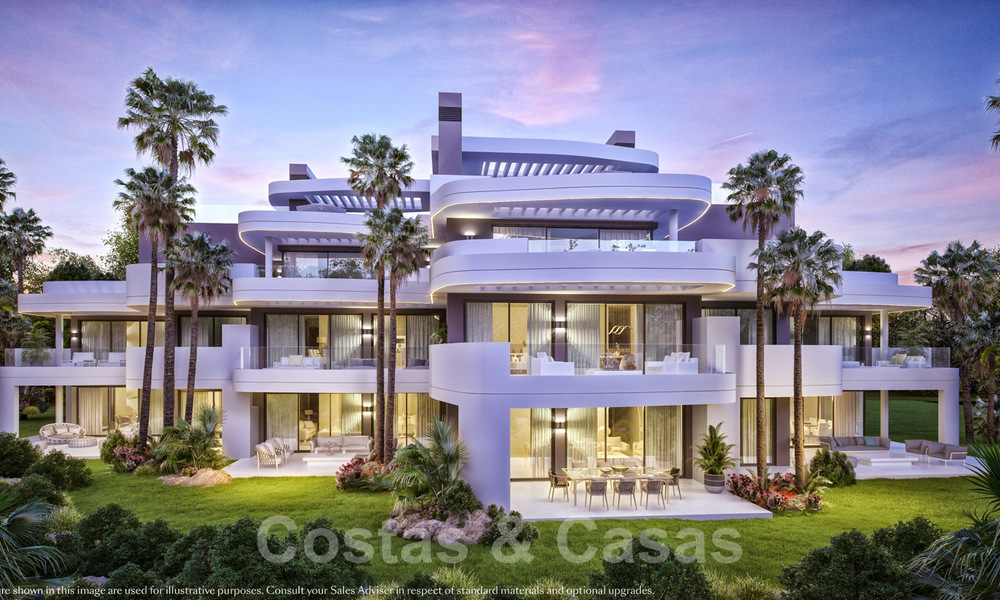 Appartements de luxe modernes à vendre avec vue sur la mer à quelques minutes en voiture du centre de Marbella 38355