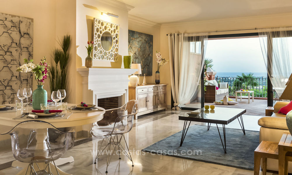 Appartements de luxe à vendre à Benahavis - Marbella avec belles vues dur mer. Offre spéciale! DERNIER APPARTEMENT 5046