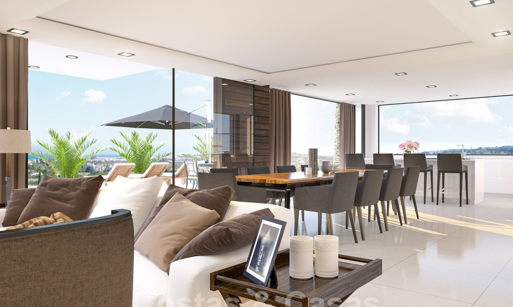 Nouvelles villas contemporaines avec vues sur le golf et la mer en venta à Nueva Andalucía, Marbella 28970