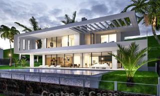 Nouvelles villas contemporaines avec vues sur le golf et la mer en venta à Nueva Andalucía, Marbella 28978 