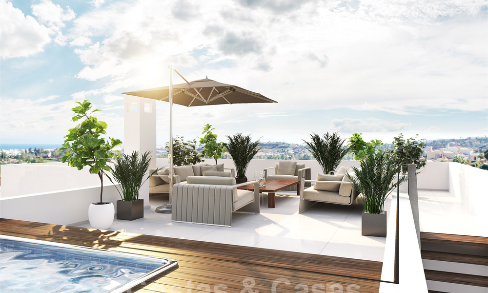 Nouvelles villas contemporaines avec vues sur le golf et la mer en venta à Nueva Andalucía, Marbella 28979