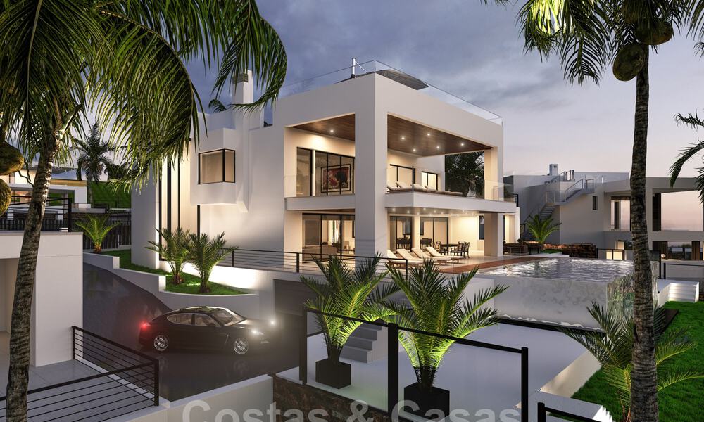 Nouvelles villas contemporaines avec vues sur le golf et la mer en venta à Nueva Andalucía, Marbella 28981