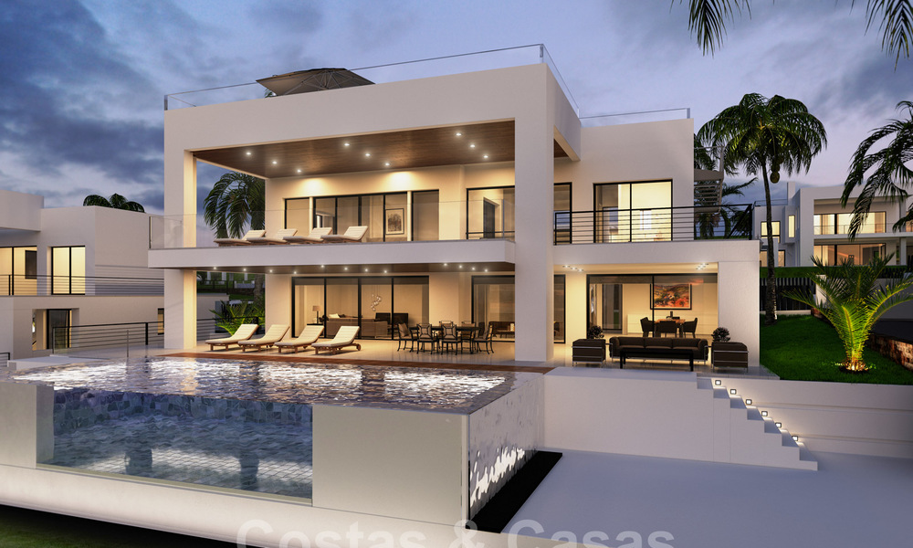 Nouvelles villas contemporaines avec vues sur le golf et la mer en venta à Nueva Andalucía, Marbella 28982