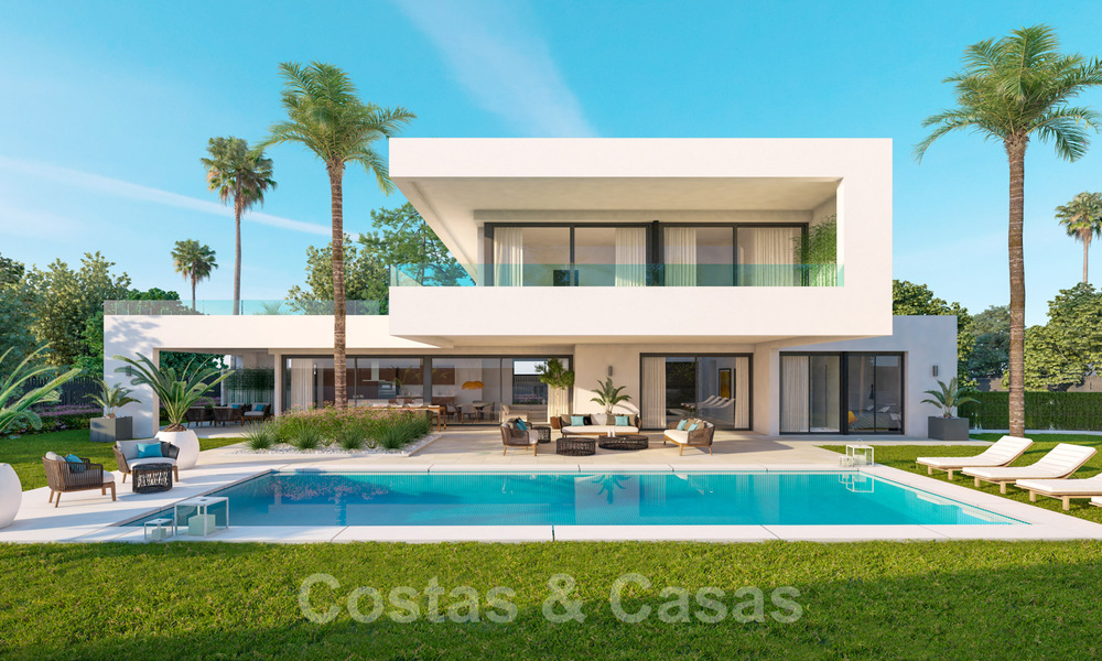 Nouvelles villas contemporaines avec vues sur le golf et la mer en venta à Nueva Andalucía, Marbella 28988