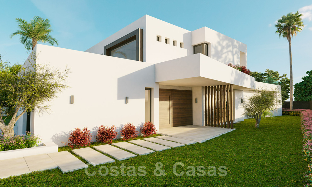 Nouvelles villas contemporaines avec vues sur le golf et la mer en venta à Nueva Andalucía, Marbella 28989