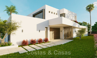 Nouvelles villas contemporaines avec vues sur le golf et la mer en venta à Nueva Andalucía, Marbella 28989 