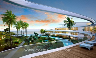 Appartements modernes de luxe en première ligne de plage à vendre à Estepona, Costa del Sol. Prêt à emménager 3823 