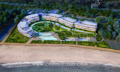 Appartements modernes de luxe en première ligne de plage à vendre à Estepona, Costa del Sol. Prêt à emménager 3826
