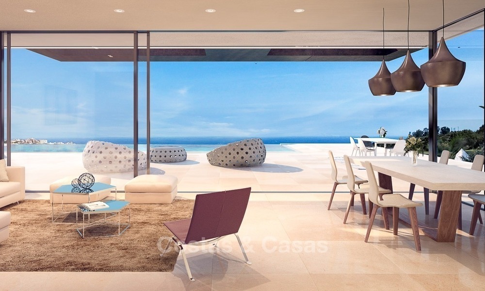 Nouvelle villa Moderne à vendre, sur le Golf, avec Vue Mer, à Estepona, Costa del Sol 351