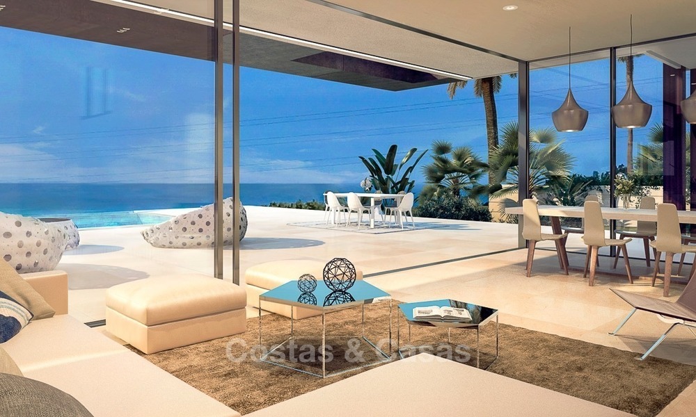 Nouvelle villa Moderne à vendre, sur le Golf, avec Vue Mer, à Estepona, Costa del Sol 353