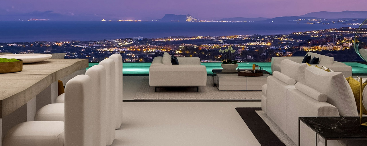 Nouvelles villas modernes de luxe à vendre avec des vues spectaculaires sur le golf, le lac et la Méditerranée, dans un domaine sécurisé et exclusive à Benahavis - Marbella