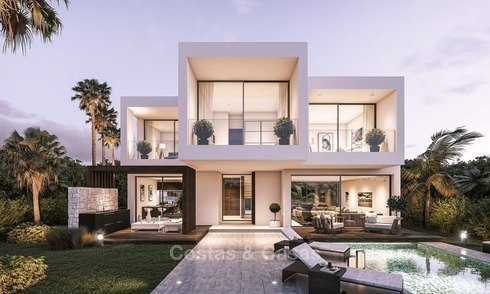 Villas modernes et élégantes à vendre sur le nouveau Golden Mile, à distance de marche de la plage, Marbella - Estepona 1119