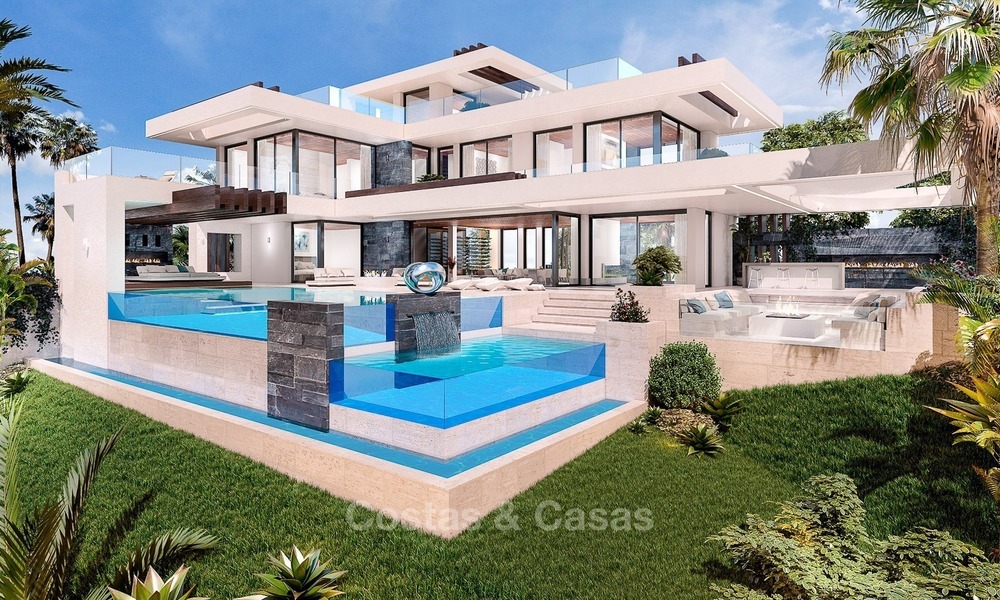 Villa Luxueuse et Moderne avec vue Mer et Golf à vendre à Benahavis, Marbella 1129
