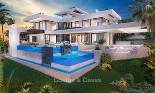 Villa Luxueuse et Moderne avec vue Mer et Golf à vendre à Benahavis, Marbella 1130 