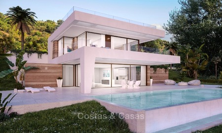 Bonne affaire! Première Ligne de Golf, Villa Moderne avec vue panoramique à vendre, sur le New Golden Mile, Estepona - Marbella 1247