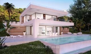 Bonne affaire! Première Ligne de Golf, Villa Moderne avec vue panoramique à vendre, sur le New Golden Mile, Estepona - Marbella 1247 