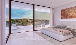 Bonne affaire! Première Ligne de Golf, Villa Moderne avec vue panoramique à vendre, sur le New Golden Mile, Estepona - Marbella 1249 