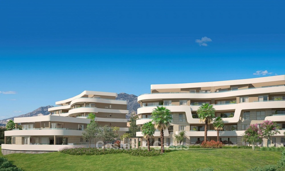 Nouveau Complexe d’Appartements modernes à vendre, directement sur la Plage, à Mijas Costa. Terminé! Dernière unité! 1315