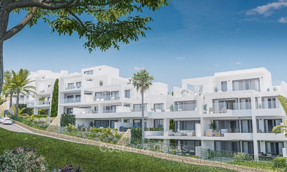 Nouveaux Appartements Modernes á vendre avec Vue Golf et Mer à Estepona, Costa del Sol 1759