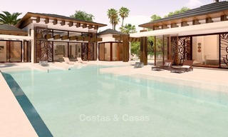 Nouvelle Villa Moderne de style Thaïlandais avec Vue Mer à vendre sur le New Golden Mile, Estepona - Marbella 2049 