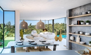Villas contemporaines à vendre dans un Nouveau Projet, directement sur le Golf à Estepona - Marbella 2052 
