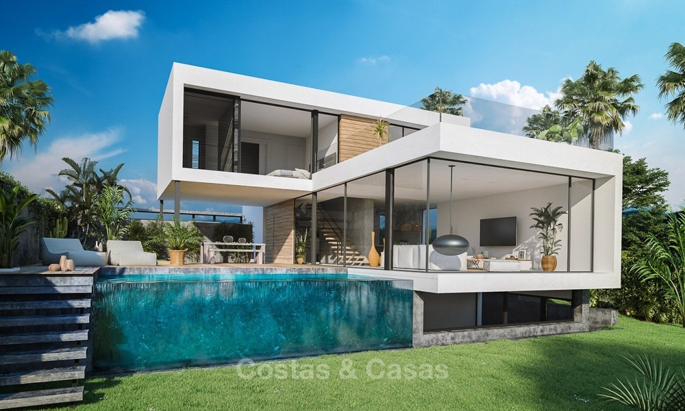 Villas contemporaines à vendre dans un Nouveau Projet, directement sur le Golf à Estepona - Marbella 2057