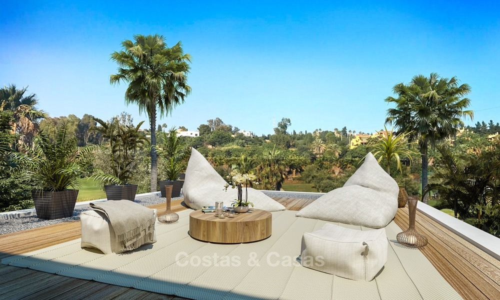 Villas contemporaines à vendre dans un Nouveau Projet, directement sur le Golf à Estepona - Marbella 2060
