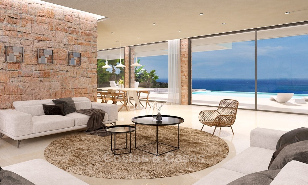 Villa moderne avec design contemporaine à vendre avec vue mer à Benalmadena sur la Costa del Sol 2103