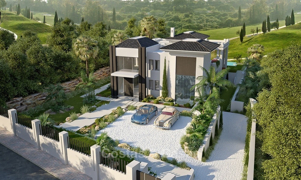 Elégante villa, très design à vendre avec une vue golf et montagnes, situé sur le New Golden Mile, Marbella - Benahavis 2107