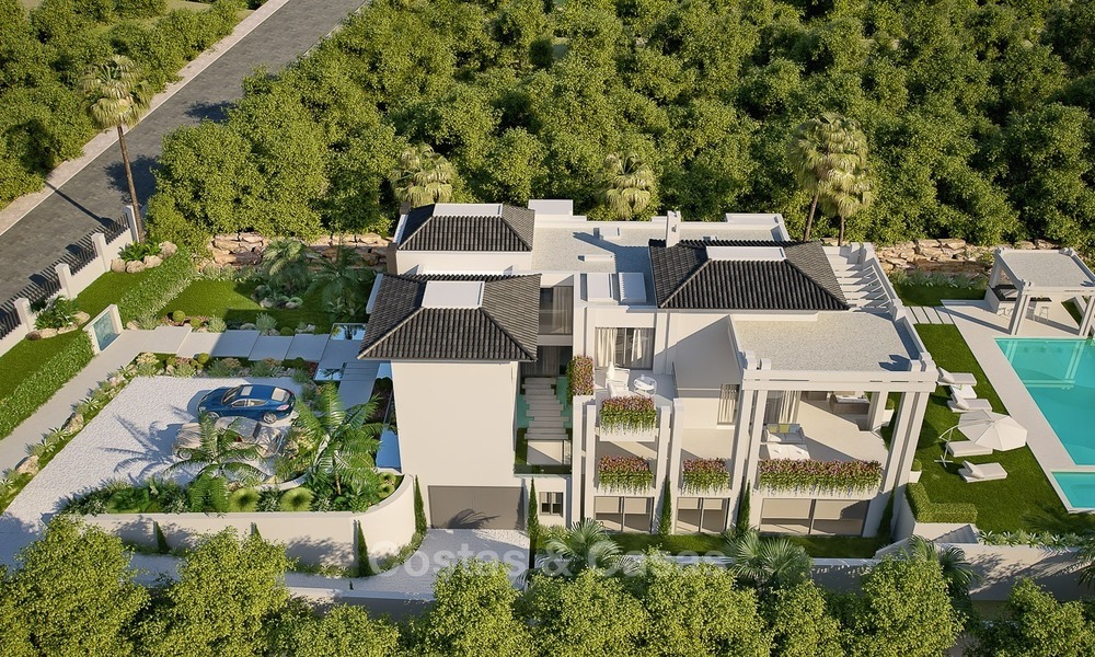 Elégante villa, très design à vendre avec une vue golf et montagnes, situé sur le New Golden Mile, Marbella - Benahavis 2108