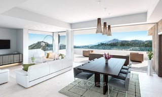 Occasion unique d'acheter une Villa de Luxe, Moderne en Construction avec vue Mer et Golfe, à Benahavis, Marbella 2291 