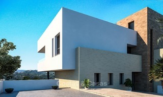 Occasion unique d'acheter une Villa de Luxe, Moderne en Construction avec vue Mer et Golfe, à Benahavis, Marbella 2292 