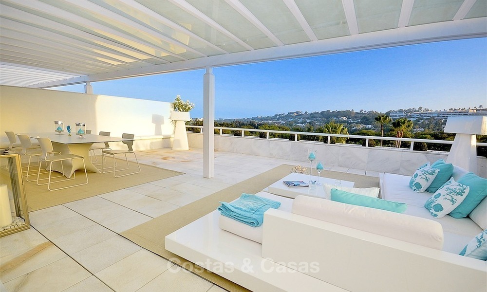 Penthouse de luxe, spacieux et moderne à vendre, Première ligne de Golf à Nueva Andalucia - Marbella 2546