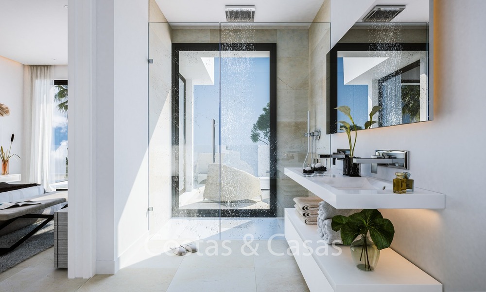 Villas Contemporaines et Modernes avec vue mer à vendre, à distance de marche de la Plage et de la Marina - Marbella Est - Mijas 2805