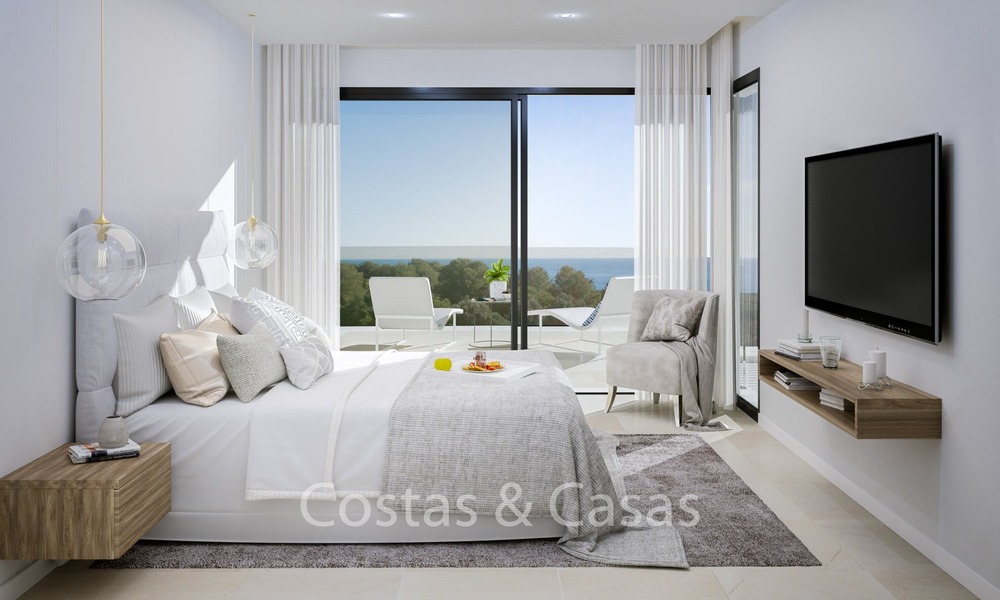Villas Contemporaines et Modernes avec vue mer à vendre, à distance de marche de la Plage et de la Marina - Marbella Est - Mijas 2807