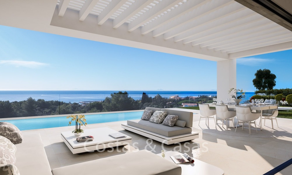 Villas Contemporaines et Modernes avec vue mer à vendre, à distance de marche de la Plage et de la Marina - Marbella Est - Mijas 2815