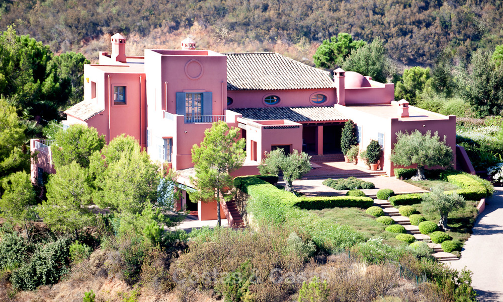 Villa de style Espagnol Vue Panoramique à vendre Luxueux Resort de Golf sécurisé Benahavis - Marbella 3171