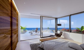 Villa moderne à vendre avec une belle vue mer panoramique, à 5 minutes à pied de la plage à Estepona 3217 