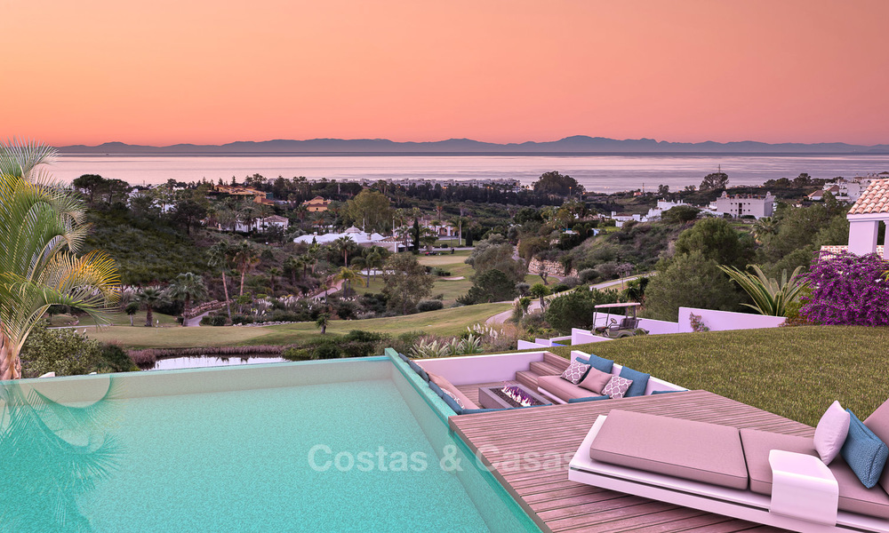 Première Ligne de Golf Villas à vendre dans un Golf Resort Sécurisé, sur le New Golden Mile, Marbella - Estepona 3279