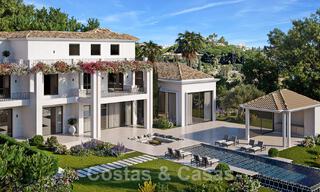 Projet avec un grand terrain et une nouvelle villa spectaculaire à vendre, dans un complexe de golf exclusif, en première ligne du golf à Benahavis - Marbella 50219 
