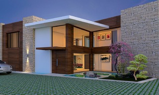 Villa neuve de luxe à vendre, dans un complexe exclusif de golf, golf de première ligne à Benahavis, Marbella 3475 